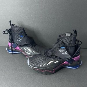 REEBOK DMX Elusion 001 FT High Top Basketball Shoes Mens 7 Black Purple EF3612